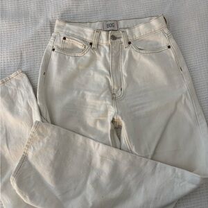 Urban Outfitters BDG Women's Straight Leg Cream Jeans